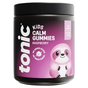Tonic Kids Raspberry with Magnesium 30 Calm Gummies For Ages 3-12