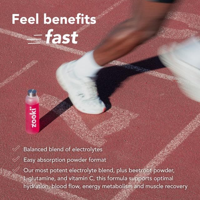 Zooki Electrolytes + Exercise & Recover Food Supplement Cherry 7.35g - gallery image 6