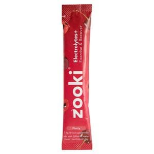 Zooki Electrolytes + Exercise & Recover Food Supplement Cherry 7.35g
