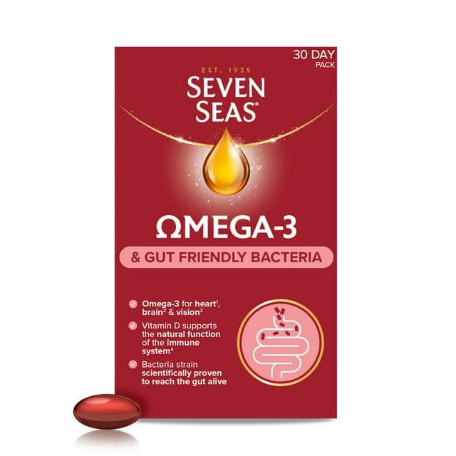 Seven Seas Omega 3 & Gut Friendly Bacteria - gallery image 1