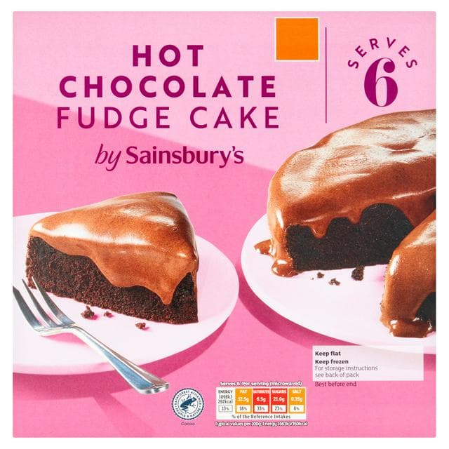 Sainsbury's Hot Chocolate Fudge Cake 450g - gallery image 1