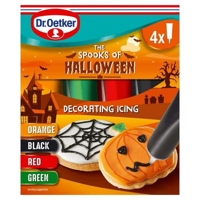 Dr. Oetker 4 x 19g The Spooks of Halloween Decorating Icing - gallery image 1