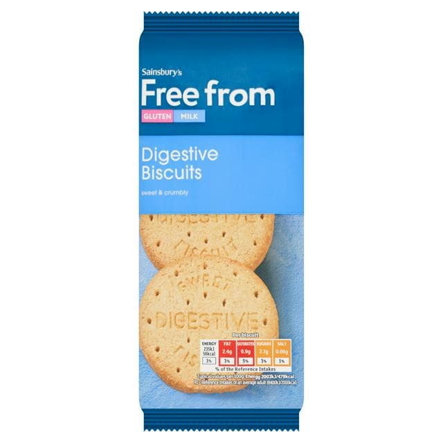 Sainsbury's Free From Digestive Biscuits 188g - gallery image 1