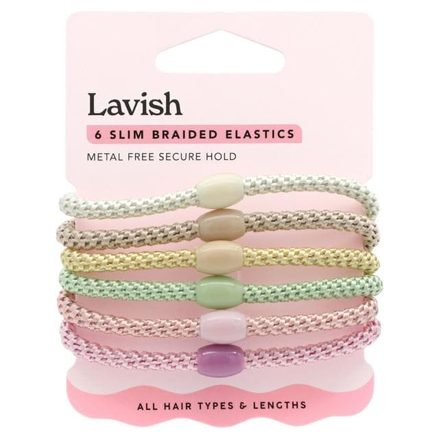 Lavish Slim Braided Elastics x6 - gallery image 1