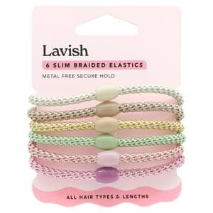 Lavish Slim Braided Elastics x6