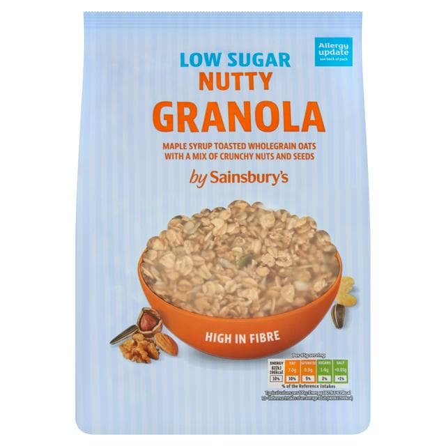 Sainsbury's Low Sugar Nutty Granola 500g - gallery image 1