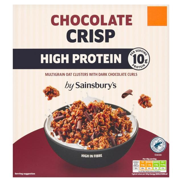 Sainsbury's High Protein Chocolate Crisp 500g - gallery image 1