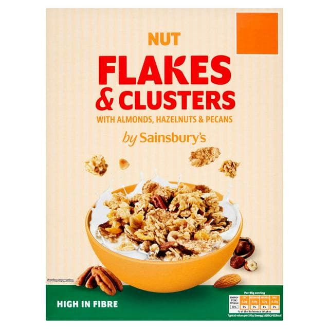 Sainsbury's Nut Flakes & Clusters with Almonds, Hazelnuts & Pecans 500g - gallery image 1