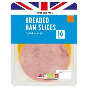 Sainsbury's Breaded Ham Slices x16 400g