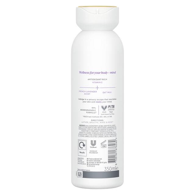 Dove 350ml Body + Mind French Lavender & Oat Milk Serum Body Wash - gallery image 6