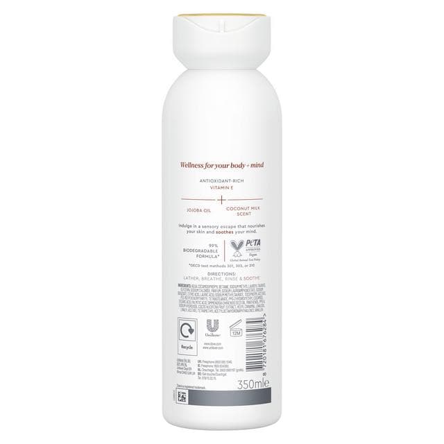 Dove 350ml Body + Mind Jojoba Oil & Coconut Milk Serum Body Wash - gallery image 6