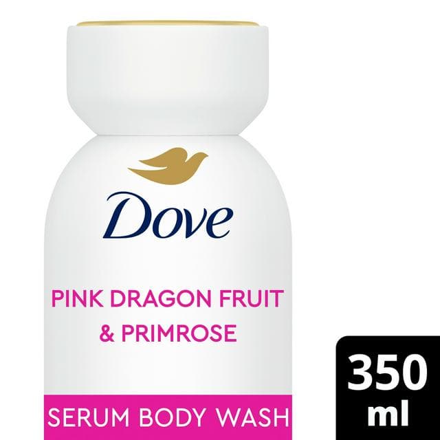 Dove 350ml Body + Mind Pink Dragon Fruit & Primrose Serum Body Wash - gallery image 1