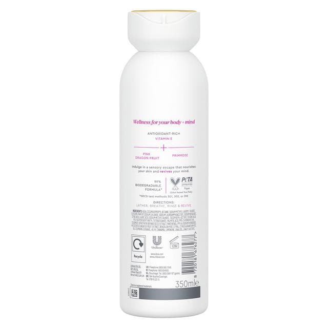 Dove 350ml Body + Mind Pink Dragon Fruit & Primrose Serum Body Wash - gallery image 6