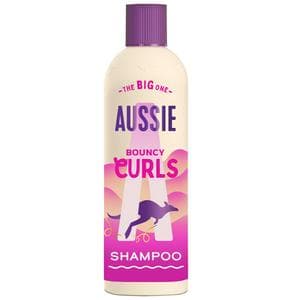 Aussie Bouncy Curls Shampoo Gently Cleanses Moisturises Wavy & Curly Hair 400ml