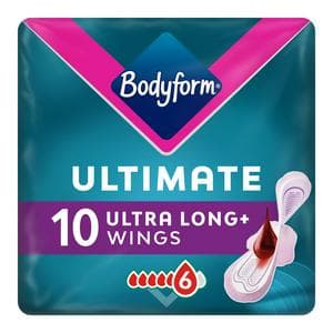 Bodyform Ultimate Ultra Long Sanitary Towels Wings Pack x10