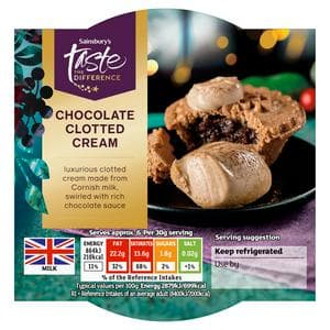 Sainsbury's 200g Chocolate Clotted Cream, Taste the Difference