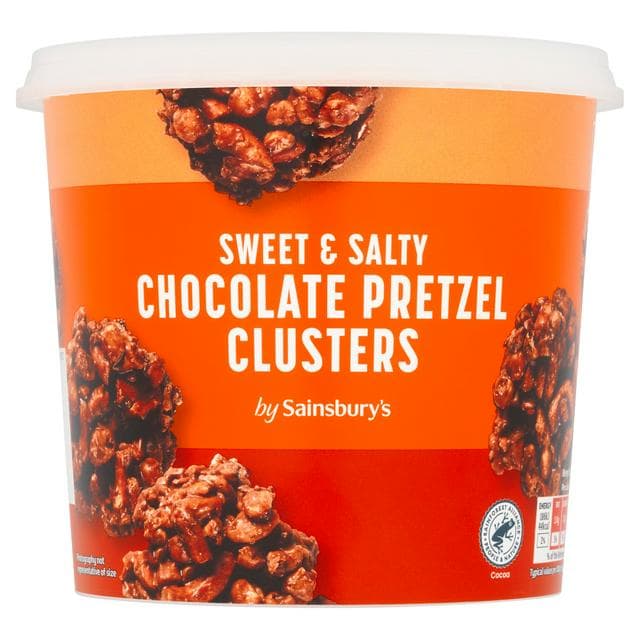 Sainsbury's 160g Chocolate Pretzel Clusters - gallery image 1