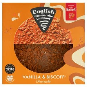 English Cheesecake Company Vanilla & Biscoff Cheesecake 484g