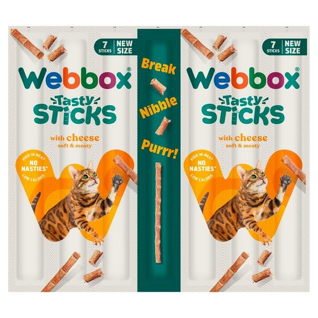 Webbox Tasty Sticks with Cheese Cat Treats 7 x 5g - gallery image 1