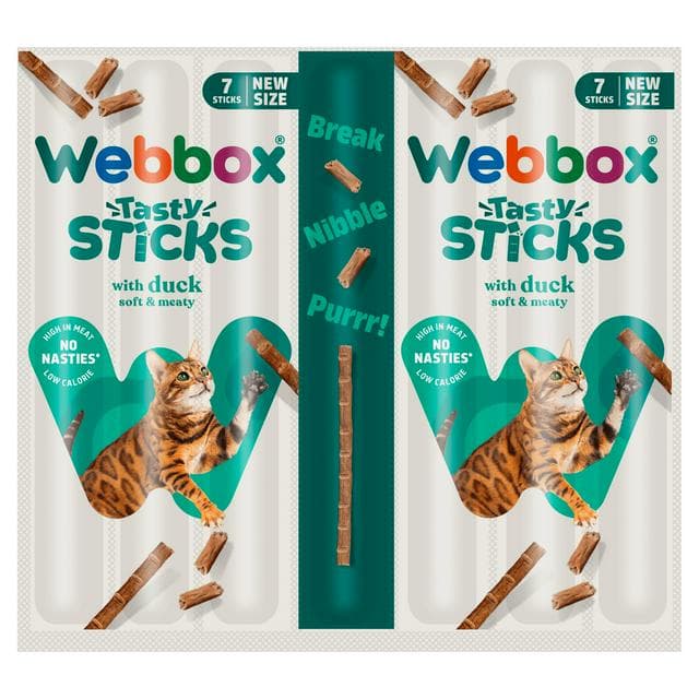 Webbox Tasty Sticks with Duck Cat Treats 7 x 5g - gallery image 1