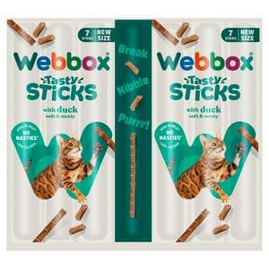 Webbox Tasty Sticks with Duck Cat Treats 7 x 5g