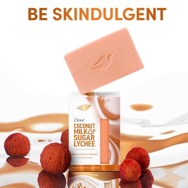 Dove 141g Beauty Bar Coconut Milk & Sugar Lychee Cleansing Bar - gallery image 2
