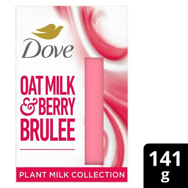 Dove 141g Beauty Bar Oat Milk & Berry Brulee Cleansing Bar - gallery image 1