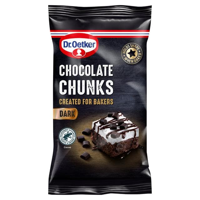 Dr. Oetker Chocolate Chunks Dark 100g - gallery image 1