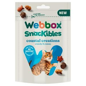 Webbox Snackibles Coastal Creations Cat Treats 85g