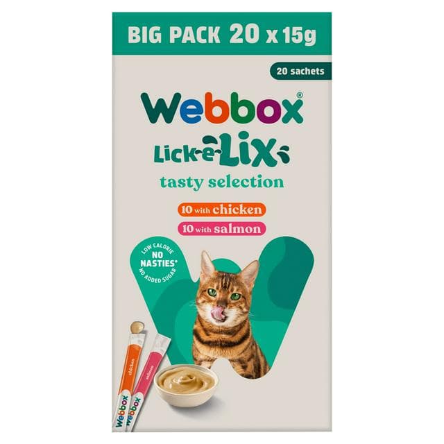 Webbox Lick-e-Lix Smooth Yummy Snack for Cats 20 x 15g - gallery image 1