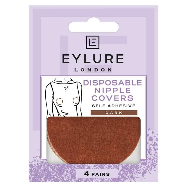 Eylure London Disposable Nipple Covers Dark Pair x4 - gallery image 1