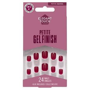 Elegant Touch London Petite Gel Finish Cherry Wine Nails x24