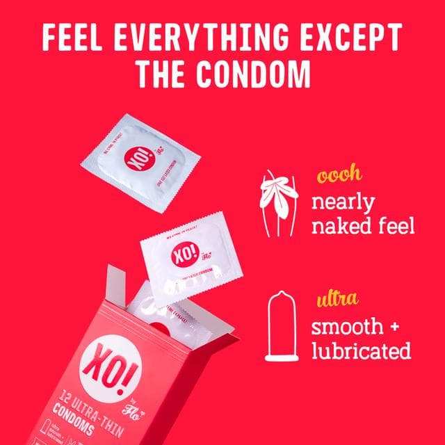 XO! by Flo Ultra-thin Extra Natural Feel Vegan Regular Fit Condoms x12 - gallery image 2