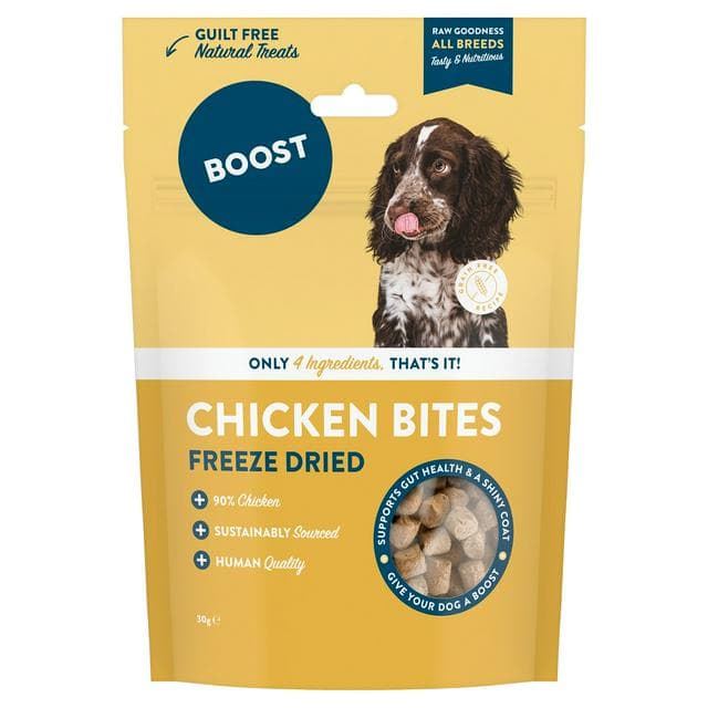 Boost Chicken Bites Freeze Dried for Dogs 30g - gallery image 1