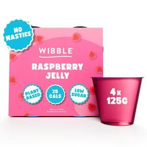 Wibble Raspberry Jelly 4 x 125g