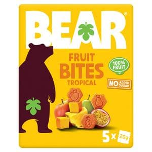 BEAR Fruit Bites Tropical 5x20g