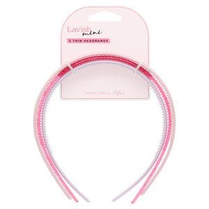 Lavish Mini Thin Headbands x3