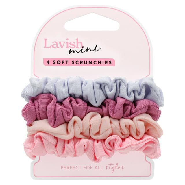 Lavish Mini Soft Scrunchies x4 - gallery image 1