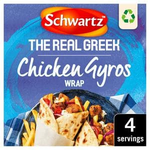 Schwartz the Real Greek Chicken Gyros Wrap Recipe Mix 20g