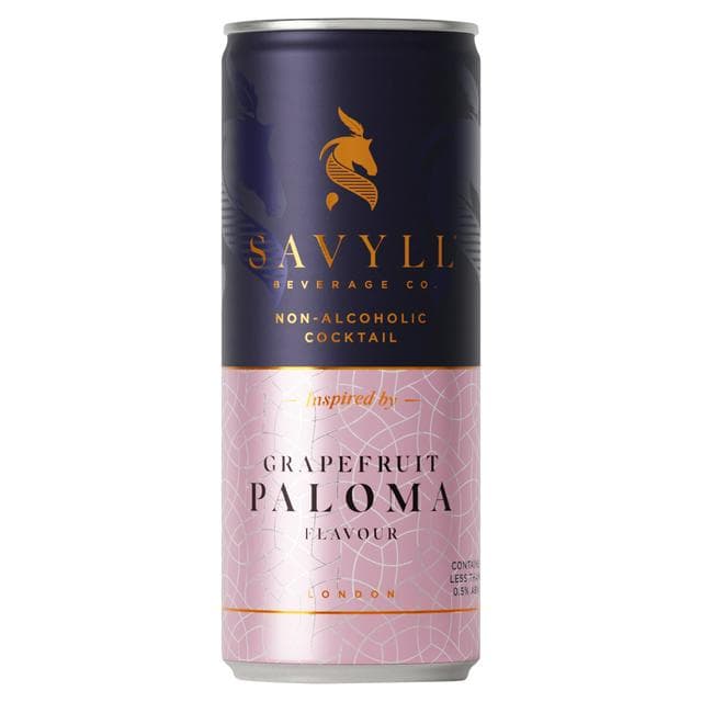 Savyll Beverage Co. 250ml Alcohol Free Grapefruit Paloma Flavour Cocktail Can - gallery image 1