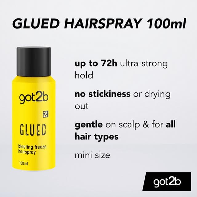 Got2b 100ml Blasting Freeze Hold Travel Glued Hairspray - gallery image 2