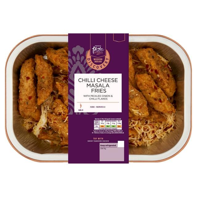 Sainsbury's Discovery 340g Chilli Cheese Masala Fries, Taste the Difference - gallery image 1