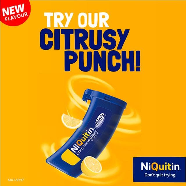 NiQuitin Mini Citrus Compressed Lozenges 4mg - gallery image 4
