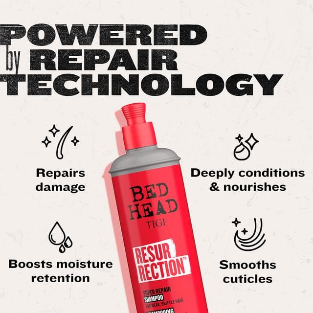 Bed Head by TIGI Resurrection Repair Shampoo 400ml - gallery image 4