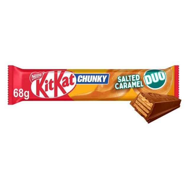 KitKat Chunky Duo Salted Caramel Chocolate Bar 68g - gallery image 1