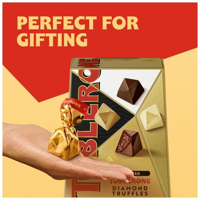 Toblerone 180g Assorted Dark, White, Golden and Milk Chocolate Truffles Gifting Box - gallery image 4