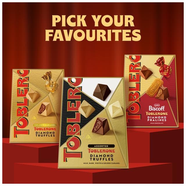 Toblerone 180g Assorted Dark, White, Golden and Milk Chocolate Truffles Gifting Box - gallery image 5