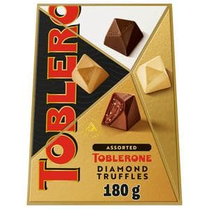 Toblerone 180g Assorted Dark, White, Golden and Milk Chocolate Truffles Gifting Box