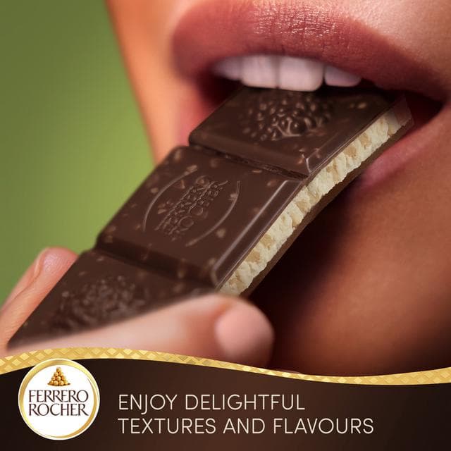 Ferrero Rocher Milk Chocolate Bar with Hazelnut & Macadamia 90g - gallery image 5