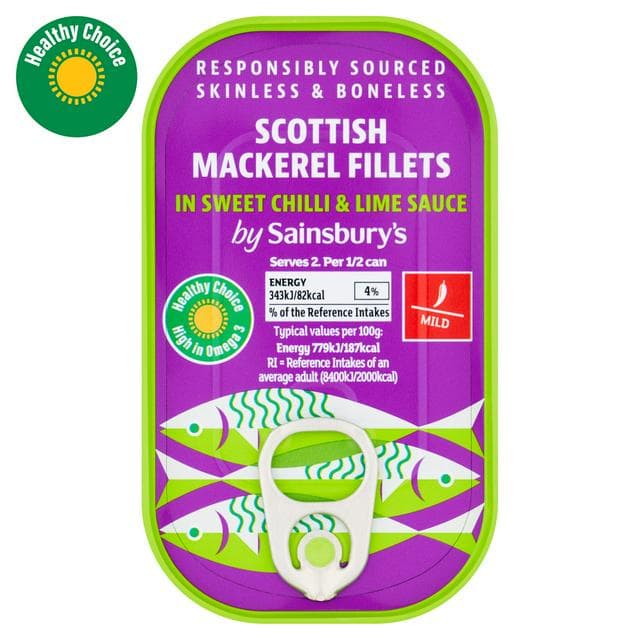 Sainsbury's Mackerel in Sweet Chilli & Lime 125g - gallery image 1